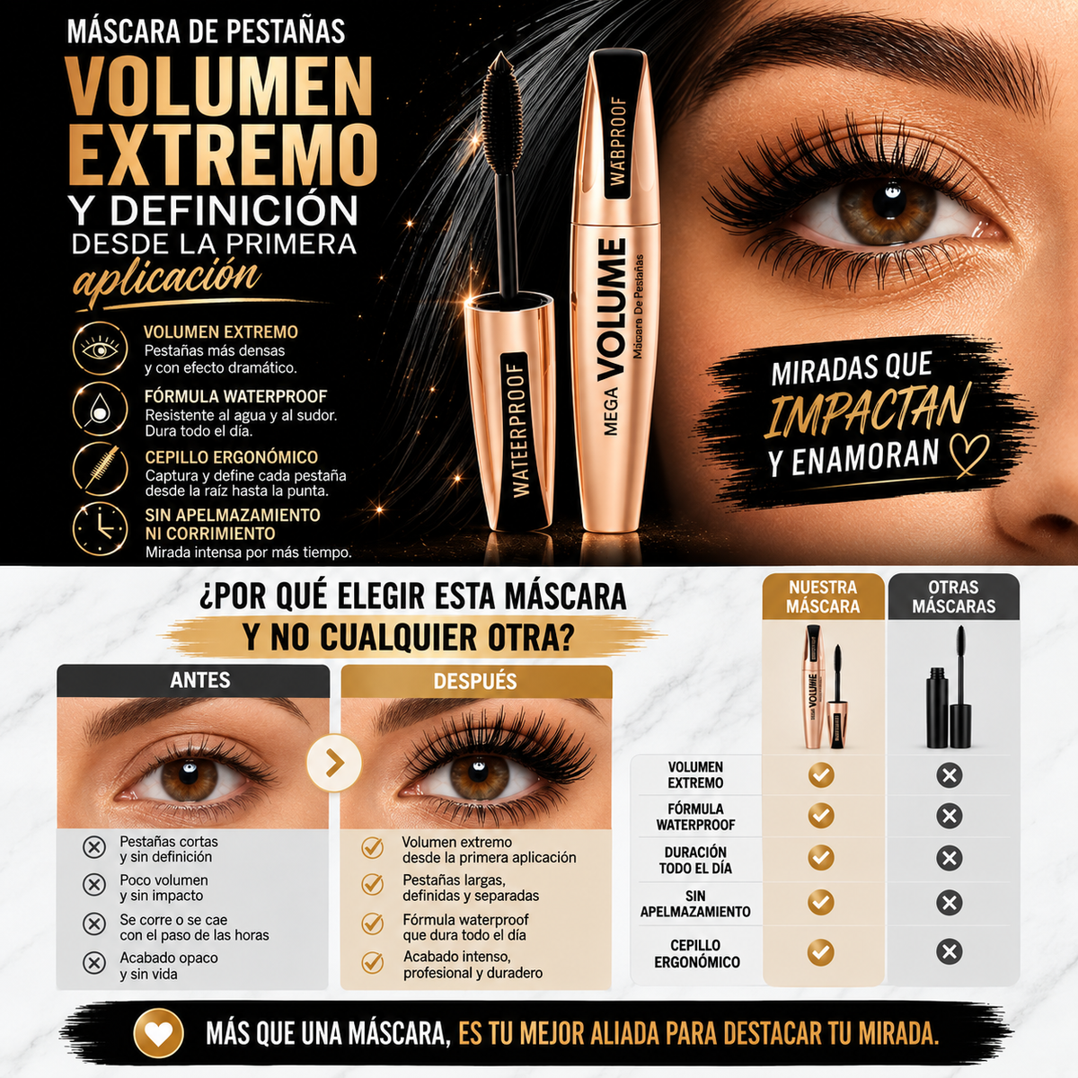 Edición Limitada 2x1 Mega Volume™ – La Máscara Waterproof para una Mirada Impactante