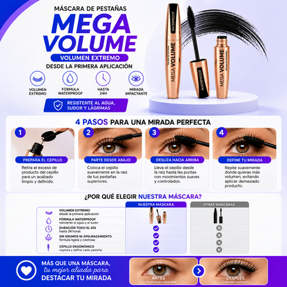 Edición Limitada 2x1 Mega Volume™ – La Máscara Waterproof para una Mirada Impactante