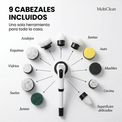 Multiclean Pro Cepillo Electrico 9 en 1